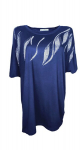 Naiste T-s&auml;rk, sinine, XXXL/XXXXL