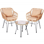 Aialounge komplekt Springos Japandi GF0070 liivapruun/pruun