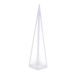 LED -p&uuml;ramiidi k&uuml;&uuml;nlajalg, 13x13x60cm, soe valge