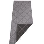 Kahepoolne vaip - matt NORTHRUGS Twin Supreme Black Antracite, 80x250 cm