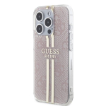 Guess &uuml;mbris iPhone 15 Pro 6.1 GUHCP15LH4PSEGP roosa HC IML 4G GOLD STRIPE jaoks