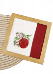 Vahvel k&ouml;&ouml;gir&auml;tikud, komplekt Red Apple, punane/valge