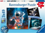 Pusle Ravensburger Outer Space, 3x49 tk