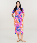 Vila naiste kleit 14095808*01, oranž/sinine