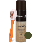 V&auml;rvitaastus sprei nubukile ja seemisnahale Coccine Nano Ravvivant, 250 ml (khaki) + Seemisnaha ja nubuki hari