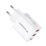 30W USB A seinalaadija &ndash; valge