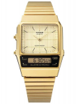 Unisex k&auml;ekell Casio Vintage Dual Time, kuldne