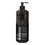 N&auml;omask Nishman Black Peel-Off Face Mask meestele, 200 ml