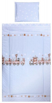 Lorelli laste voodipesukomplekt Train Blue, 140x95, 5 osaline