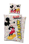 Laste voodipesukomplekt Disney Mickey Mad 140&times;200 cm, 2-osaline