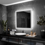 Peegel LED-valgustusega Vannituppa, Magamistuppa, Elutuppa - Vienna - 80 cm, 80 cm, LED Veidrodis Modelis - Vienna 80 cm x 80 cm