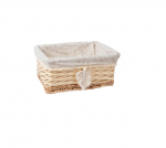 Home4You vitstest korv Willi Tassel, 34x25x15 cm