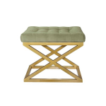 Pouffe Capraz - Gold, Green