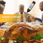 '1 tk toidutermomeeter Kiirloetav lihatermomeeter k&uuml;psetustermomeeter Digitaalne toiduvalmistamistermomeeter eriti pika sondiga grillimiseks kommide k&ouml;&ouml;ki BBQ suitsuahju &otilde;li piim jogurt k&ouml;&ouml;giriistad &uuml;hiselamu esmatarbed'