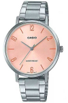 Casio Ltp-vt01d-4b2 naiste k&auml;ekell roosa numbrilauaga