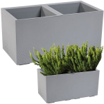Lillepeenar KARO 800x400x400 ECO ringlussev&otilde;etud betoon - hall LA936-27 LAMELA