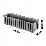 R&otilde;dukast 58cm Hallid lillepott Lilled