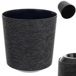 Lillepott Lillepoti plastikust kate Lillealus 19cm must