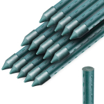 15x Taimevarras 180cm Tomat Flower Support kaetud terasest