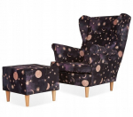 ARI PRINT tugitool koos jalatoega Scandinavian Family Furniture t&auml;hed