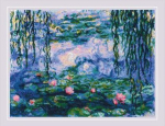 Ristpistekomplekt Vesiroosid - C. Monet maali RIOL2034 j&auml;rgi