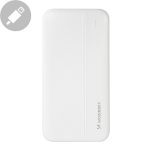 Akupank Powerbank Li-Po 10000mAh 2xUSB valge