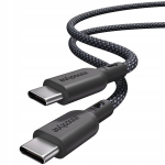 INNOSTYLE USB-C kiirlaadimiskaabel iPhone'ile, Samsung Kevlarile, 240W, 2M