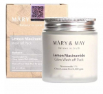Mary&May - Lemon Niacinamide Glow Wash off pakend, 125g - Helendav savimask