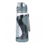 Veepudel 600 ml j&otilde;usaali/fitnessi jaoks, hallikassinine