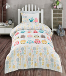 Laste voodipesukomplekt Owl 140x200, 2-osaline