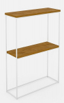 Konsoollaud ADRK Furniture Velo, valge/pruun