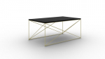Kohvilaud ADRK Furniture Dante, kuldne/must