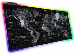 Valgustatud LED m&auml;nguhiirealus, 90 x 40 cm