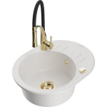 Graniidist valamu Mexen Kevin kuivati ​​ja k&ouml;&ouml;gisegistiga Aster 6517-20-73450-57-G, valge