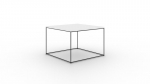 Kohvilaud Furniture Roni, valge/must