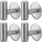 Vannitoa konksud, komplekt 4 riidepuud, h&otilde;bedane, isekleepuv