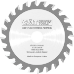 CMT Trapetsikujuline allal&otilde;ikur 125x20x24Z / 3,1 - 4,0 mm