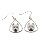 West Highland White Terrier - k&otilde;rvar&otilde;ngad pildi ja geomeetrilise koeraga Art-Dog, XS