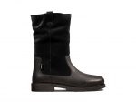 CLARKS laste Astrol Rise mustad nahast t&otilde;mblukuga saapad