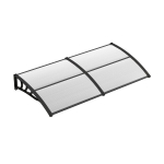 Costway 199 x 99 cm varikatus v&auml;lisukse varikatuse jaoks v&auml;lisukse varikatus laua varikatus l&auml;bipaistev