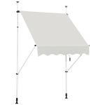 Costway teleskoopmarkiis p&auml;ikesekaitse UV-h&uuml;lgav veekindel markiis 150 x 120 cm beež