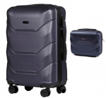 Suur kohver Wings 148, L, sinine + kosmeetikakohver