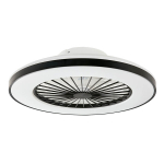 Laevalgusti-ventilaator Panama Led &Oslash;50cm, koos puldiga, must