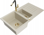 Graniidist k&ouml;&ouml;givalamu Mexen Matias segisti ja sifooniga, Beige/Black/Gold