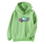 Naiste fliisist dressipluus Kawaii, Green-2, XXL