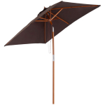 Outsunny kokkupandav aiasirm rannasirm 3 astmeline reguleeritav kuusepuu+pol&uuml;ester kohv 200 x 150 x 235 cm