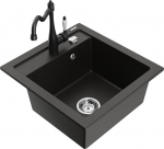 Graniidist k&ouml;&ouml;givalamu Mexen Vito segisti ja sifooniga, Metallic black/gold+Black