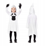 Valge kummituse kost&uuml;&uuml;m lastele &otilde;udne maskeering halloweeni karnevaliks s