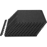 EVA vahuga p&otilde;randamattide komplekt 25 tk. &ndash; 61 x 61 cm, 12,7 mm paksune, must