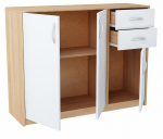Kapp valge-SONOMA 110cm sahtlid sahtlid